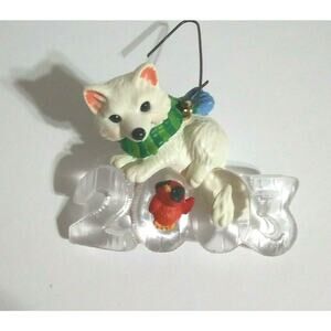 Hallmark Keepsake Ornaments White Fox Cool Decade Collectors Series 2003